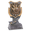 6" Bowling Shield Award