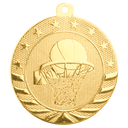 Bright Gold 2" Basketball Starbrite Medal