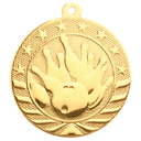 Bright Gold 2" Bowling Starbrite Medal