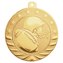 Bright Gold 2" Football Starbrite Medal