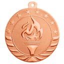 Bright Bronze 2" Torch Starbrite Medal