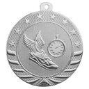 Bright Silver 2" Track Starbrite Medal