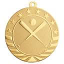 Bright Gold 2 3/4" Baseball/Softball Starbrite Medal