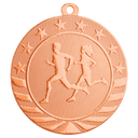 Bright Bronze 2 3/4" Cross Country Starbrite Medal