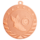Bright Bronze 2 3/4" Track Starbrite Medal
