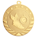 Bright Gold 2 3/4" Track Starbrite Medal