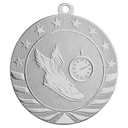 Bright Silver 2 3/4" Track Starbrite Medal