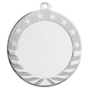 Bright Silver 2 3/4" 2" Insert Holder Starbrite Medal