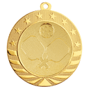 Bright Gold 2 3/4" Pickleball Starbrite Medal