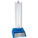 Blue 7 1/2" Star Column Acrylic with Base