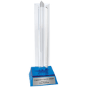 Blue 8 1/2" Star Column Acrylic with Base