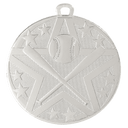 Silver 2" Superstar Baseball/Softball Medal