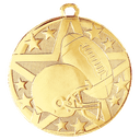 Gold 2" Superstar Football Medal