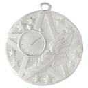 Silver 2" Superstar Track Medal