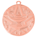 Bronze 2" Superstar Lamp of Knowledge Medal