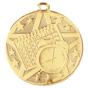 Gold 2" Superstar Perfect Attendance Medal