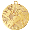 Gold 2" Superstar Pinewood Derby Medal