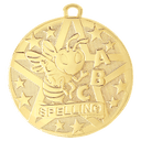 Gold 2" Superstar Spelling Medal