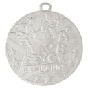 Silver 2" Superstar Spelling Medal