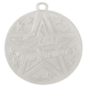 Silver 2" Superstar Star Performer Medal