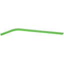 Green 10" Small Silicone Straw