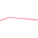 Pink 10" Small Silicone Straw