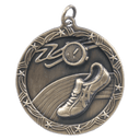 Antique Gold 1 3/4" Track Shooting Star Medal
