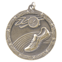 Antique Gold 2 1/2" Track Shooting Star Medal
