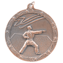 Antique Bronze 2 1/2" Martial Arts Shooting Star Medal