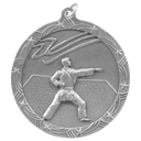 Antique Silver 2 1/2" Martial Arts Shooting Star Medal