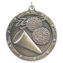 Antique Gold 2 1/2" Cheer Shooting Star Medal