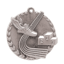 Antique Silver 1 3/4" Track Millennium Medal