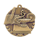 Antique Gold 1 3/4" Lamp of Knowledge Millennium Medal