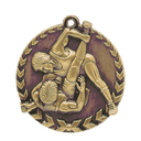 Antique Gold 1 3/4" Wrestling Millennium Medal