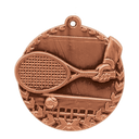 Antique Bronze 1 3/4" Tennis Millennium Medal