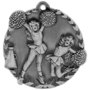 Antique Silver 1 3/4" Cheer Millennium Medal