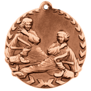 Antique Bronze 1 3/4" Martial Arts Millennium Medal