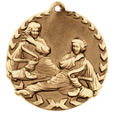 Antique Gold 1 3/4" Martial Arts Millennium Medal