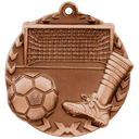 Antique Bronze 1 3/4" Soccer Millennium Medal