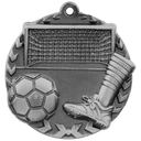 Antique Silver 1 3/4" Soccer Millennium Medal