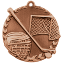 Antique Bronze 1 3/4" Hockey Millennium Medal