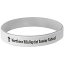 White/Black 3 3/4" Laserable Bracelet