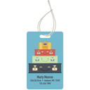 2-Sided Gloss Aluminum Rectangle Luggage Tag