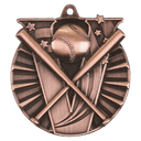 Antique Bronze 2" Baseball/Softball Victory Medal