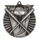 Antique Silver 2" Baseball/Softball Victory Medal