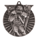 Antique Silver 2" Football Victory Medal