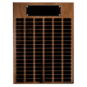 102 Plate Genuine Walnut Completed Perpetual Plaque