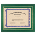 13 1/4" x 10 3/4" Green Certificate Holder